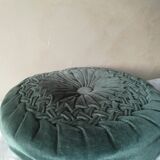 Round cushion in pleated Velvet 43cm
