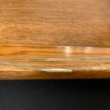 Wooden pencil holder with brass inserts, NINETEENTH