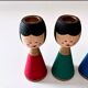5 candlesticks, vintage decoration Erzgebirge