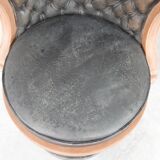 Pair of antique 'captain's" swivel office chairs