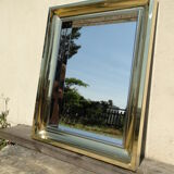 Vintage brass mirror 1970 France