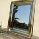 Vintage brass mirror 1970 France