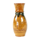 Brown ceramic vase, folk art, Czechoslovakia 1950s