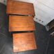 Nest of tables in cherry wood
