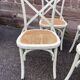 4 french chairs saint rémy restaurant bistro wood curved