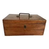 Old wooden box with handle