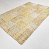 Yellow Mustard Large Vintage Rug, 204x306Cm