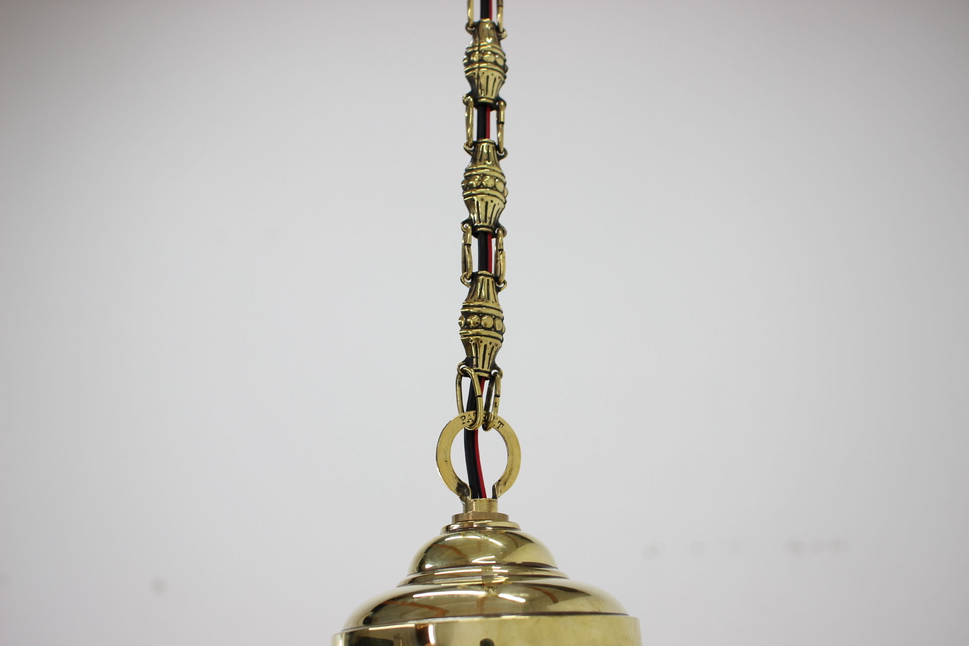 Art deco brass pendant lamp ,1930