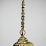 Suspensions en verre et laiton Art Déco, 1930