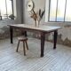 Solid oak farmhouse table 185cm