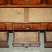 Commode Mule anglaise XVIIIe siècle à dessus pliant en chêne Georgian