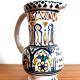 Deceptive pitcher in glazed earthenware