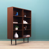 Bibliothèque en acajou, design danois, années 1970, production Omann Jun