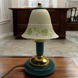 Vintage - Pair of lamps - Glass & Metal