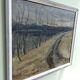 Peinture à l’huile expressionniste suédoise de paysage, encadrée