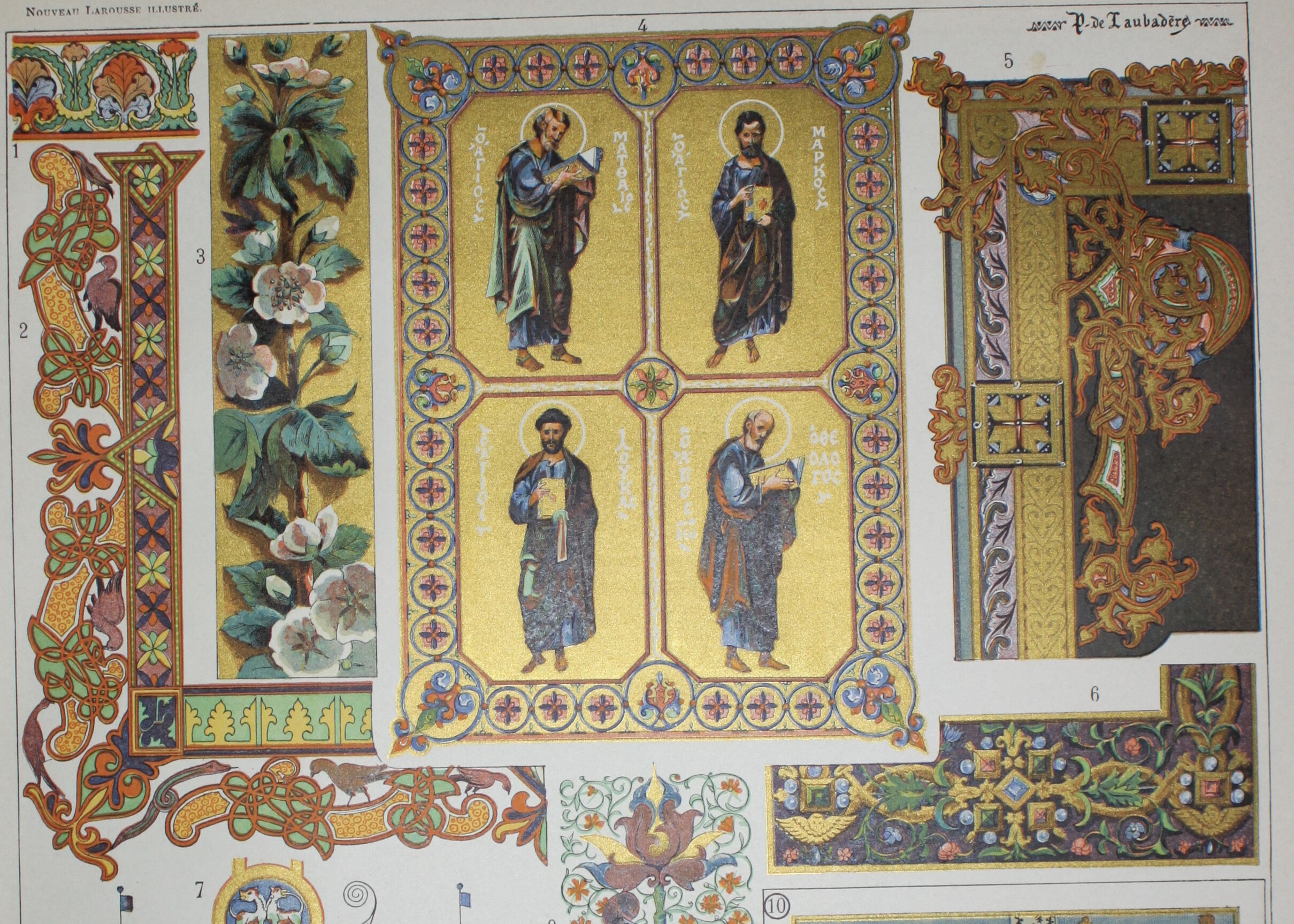 Engraving • Religious miniatures, ornament • Original lithograph of 1898