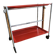 Service trolley rolling table Platex Textable red 70s Space Age