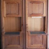 Pair of twin secretary cabinets