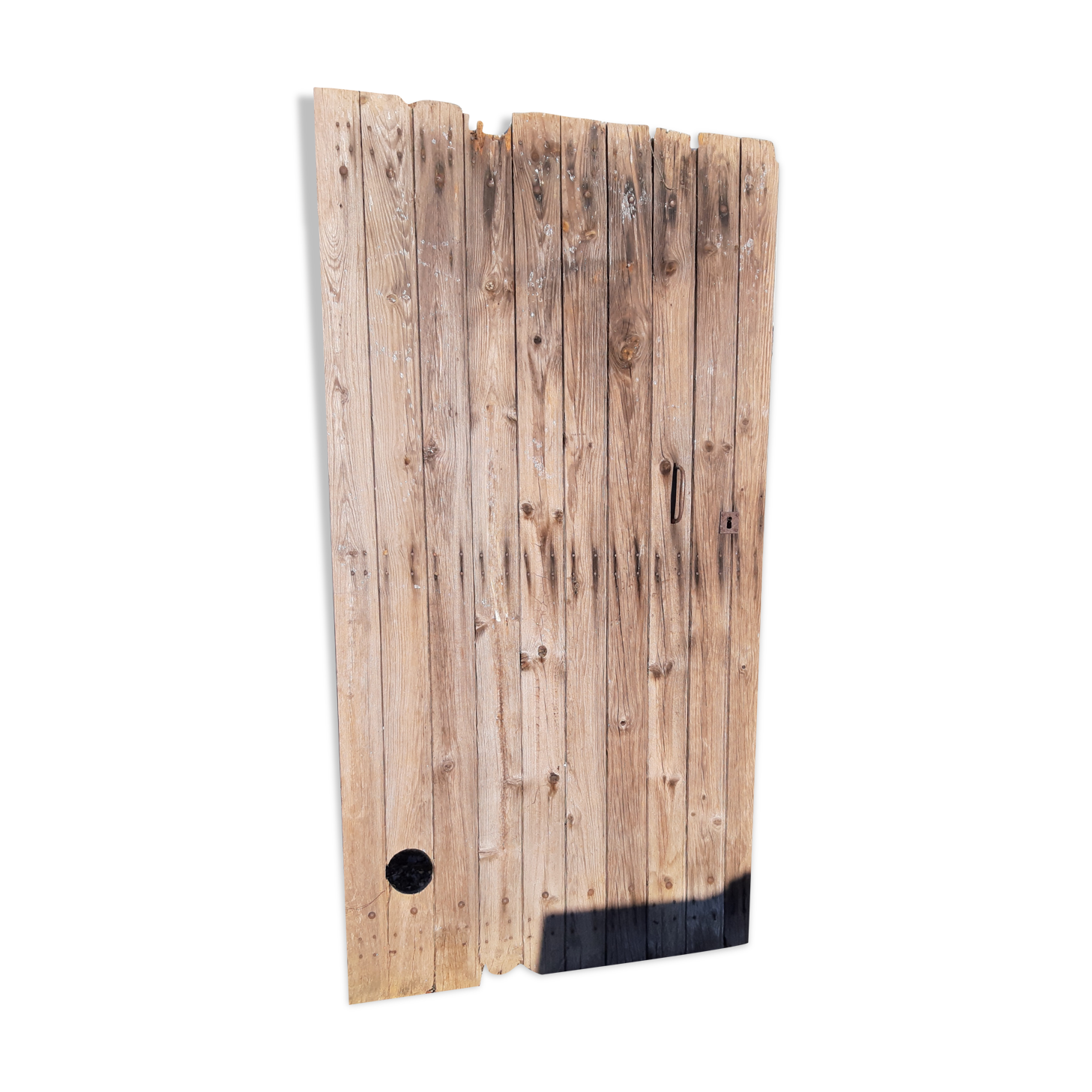 Old wooden barn gate