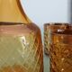 Vintage Bormioli Rocco service – carafe and 5 amber glasses