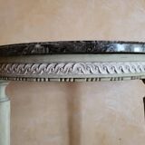 Louis XVI period console – Carved wood & Sainte-Anne marble – 18th century
