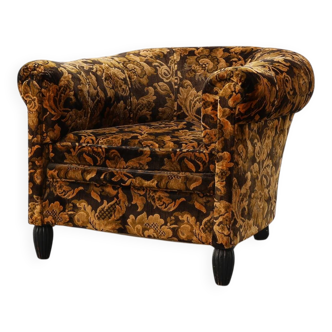 Fauteuil Art Déco français avec son revêtement d'origine, années 1920
