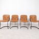 Chaises Willy Rizzo pour Cidue Italie - cuir