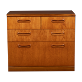 Restored Teak 1960s Retro 2 Drawer Over 3 Chest Of Drawers By Meredew