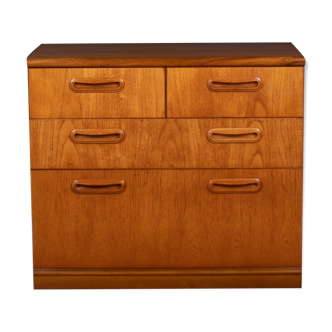 Commode restaurée en teck des années 1960