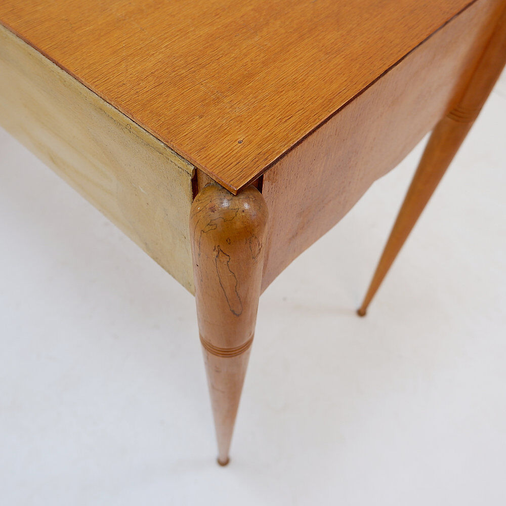 Dressing table with mirror, drop leaf and drawers - 20th century