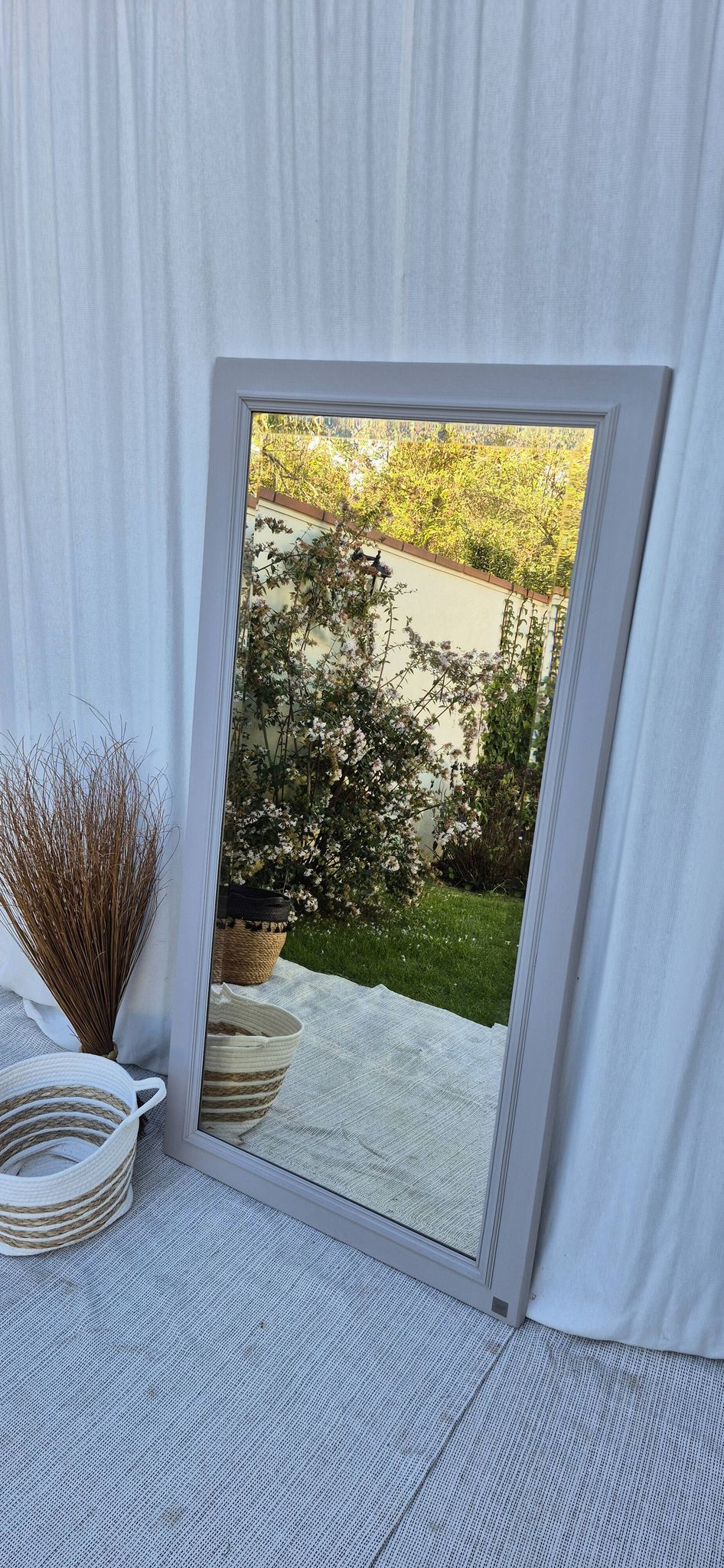 Antique beveled mirror