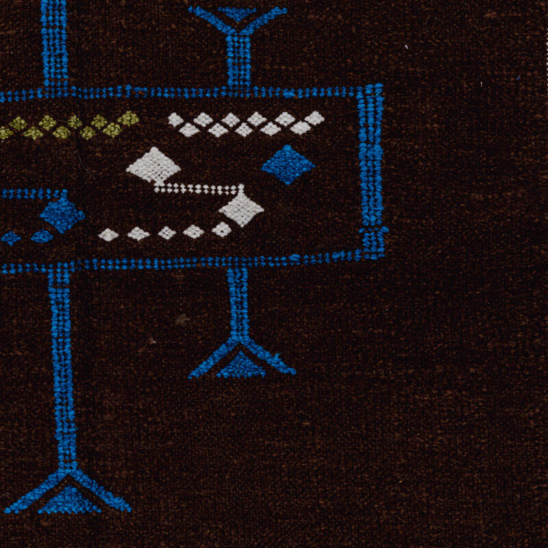 Moroccan ethnic carpet brown