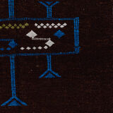 Moroccan ethnic carpet brown