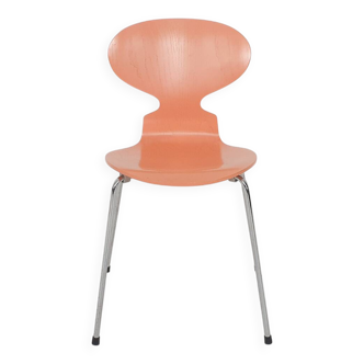 Arne Jacobsen for Fritz Hansen peach wooden "Ant" chair, Denmark 1996