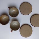 Set of 5 natural cups
