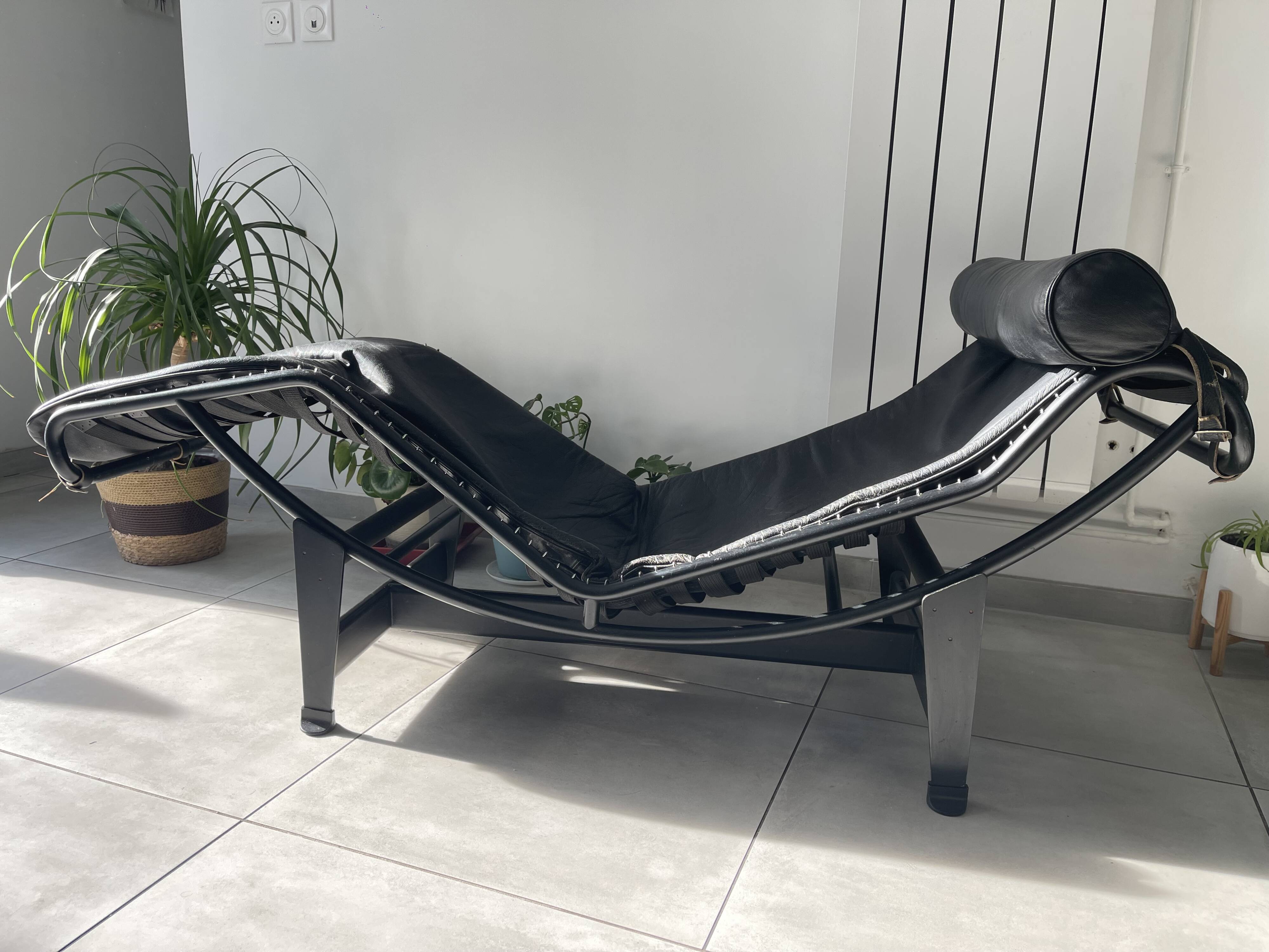 Chaise longue vintage Le Corbusier