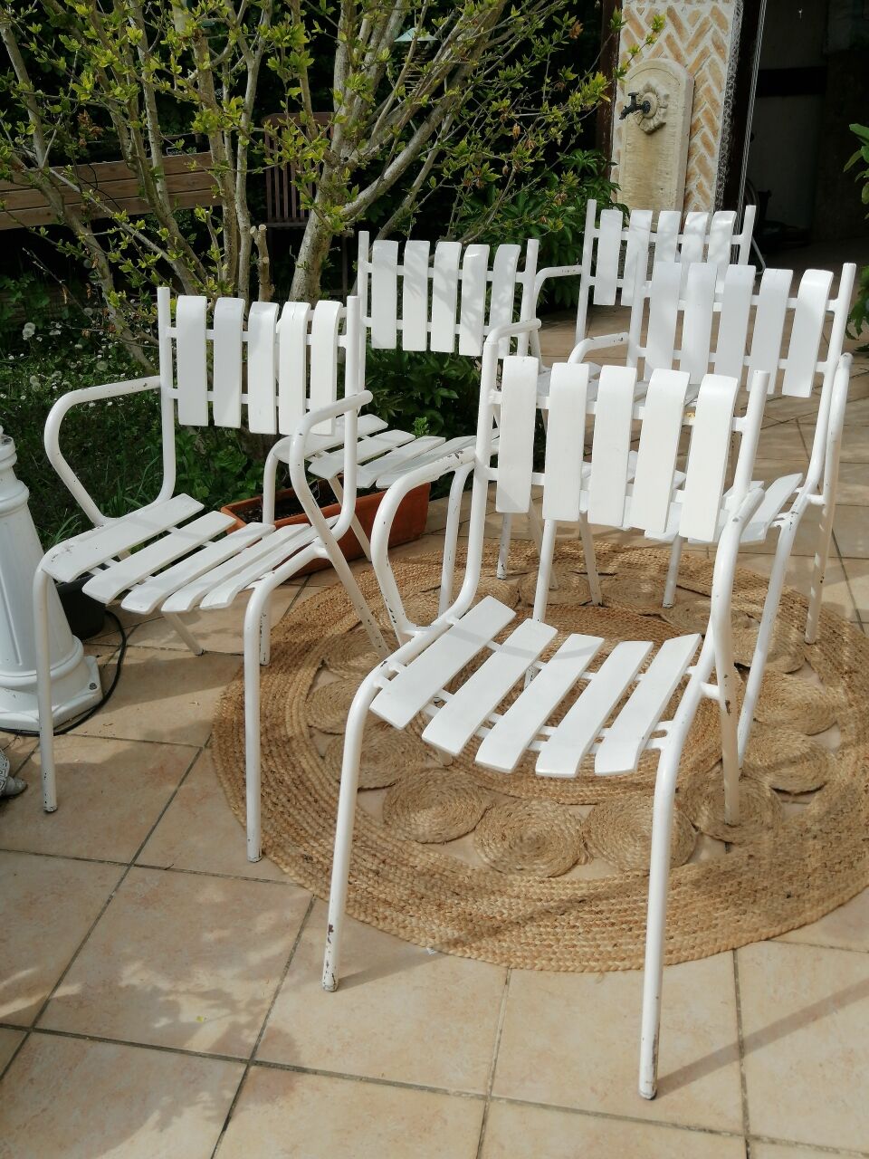 Vintage garden armchairs