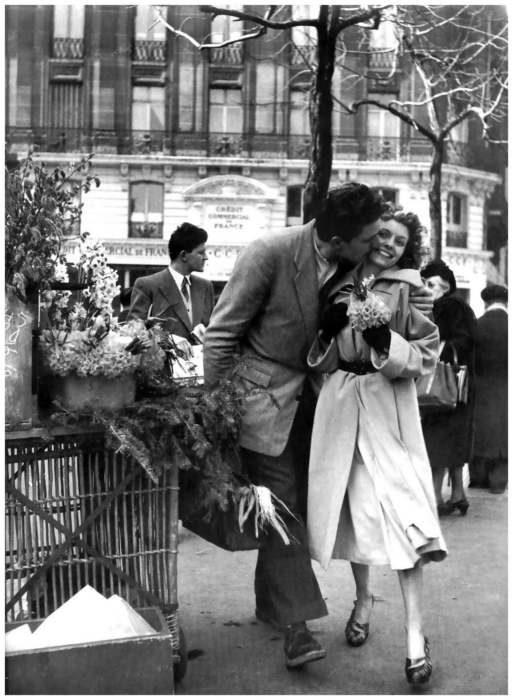 Photograph, “Les jonquilles” Paris, 1954 / Homage to Robert Doisneau / 15 x 20 cm / B&W