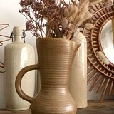 Stoneware pitcher and tumbler service