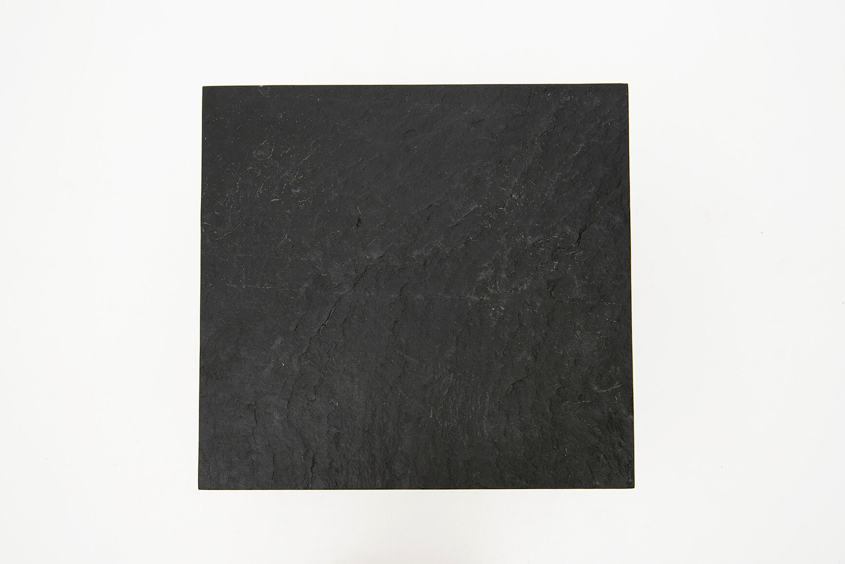 Square Modernist Low Table in Slate - 1950's