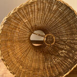 Vintage wicker lampshade