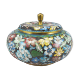 Pot lid in bronze enamel partition Chinese China