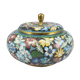 Pot couvercle en bronze émail cloisonne Chinois Chine
