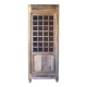 Glass-fronted cabinet from 1915, solid wood.