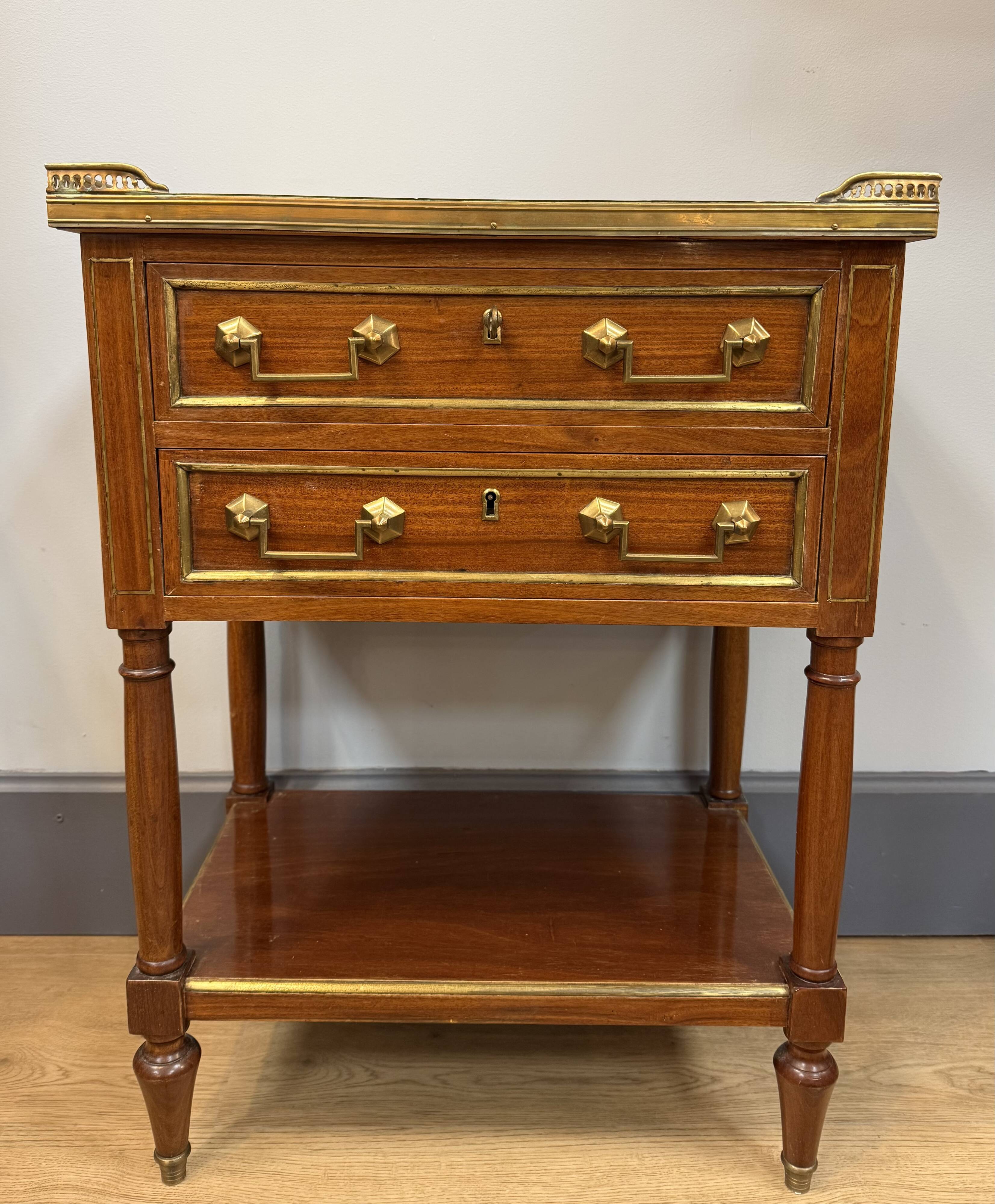 Mahogany chiffonnier in Louis XVI style.