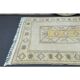1970s Vintage Turkish Oushak Handmade Wool Cotton Beige Area Rug 161x230