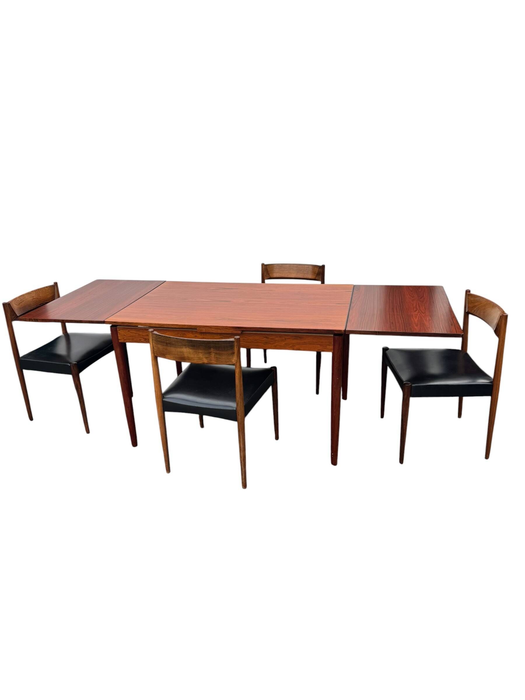 Vintage Scandinavian Rosewood Dining Set