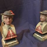 Pair of fireplace andirons