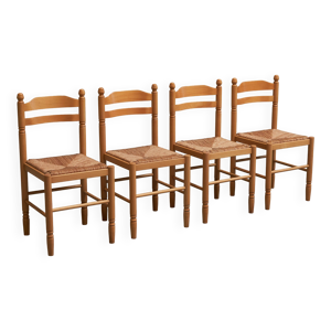 Ensemble 4 chaises salle