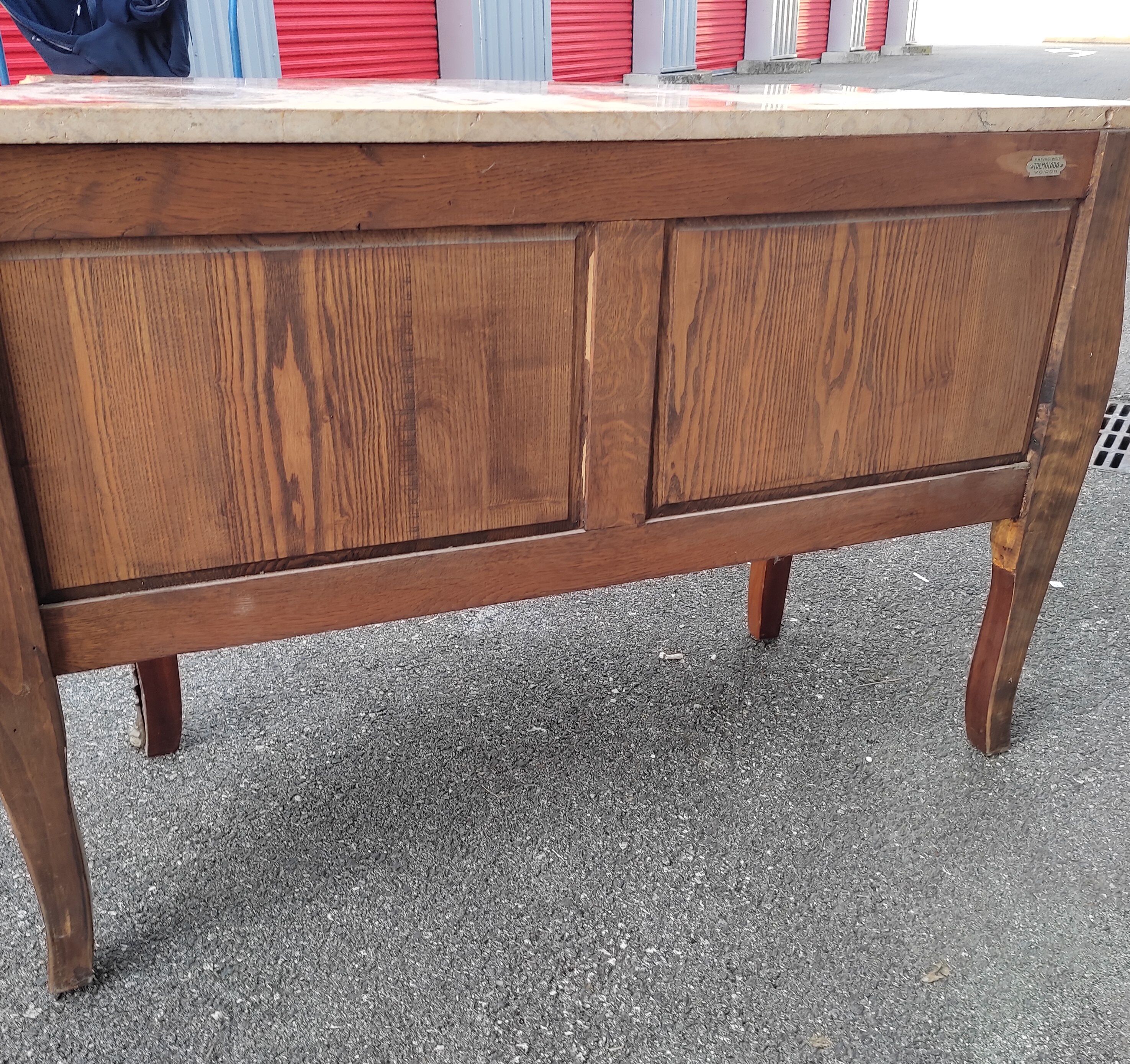 Louis XV chest of drawers in rosewood